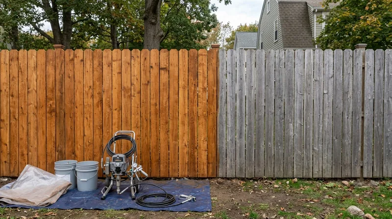 Fence Staining & Restoration Boston